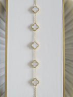 Luck Intention - Pearl Shell Clover Bracelet