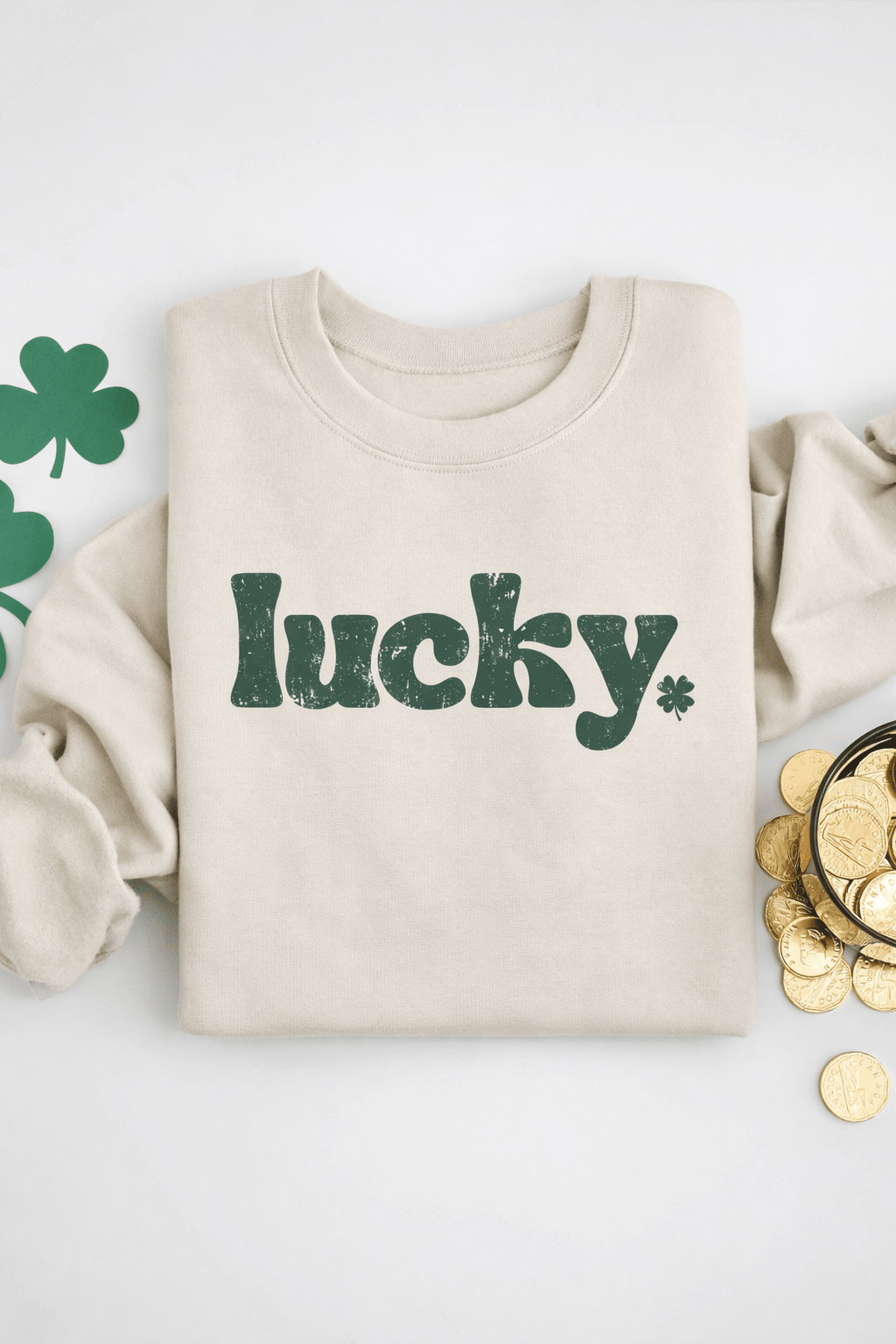 Lucky Charm Crewneck Sweatshirt Clothing La Vie Bien Lucky Charm Crewneck Sweatshirt