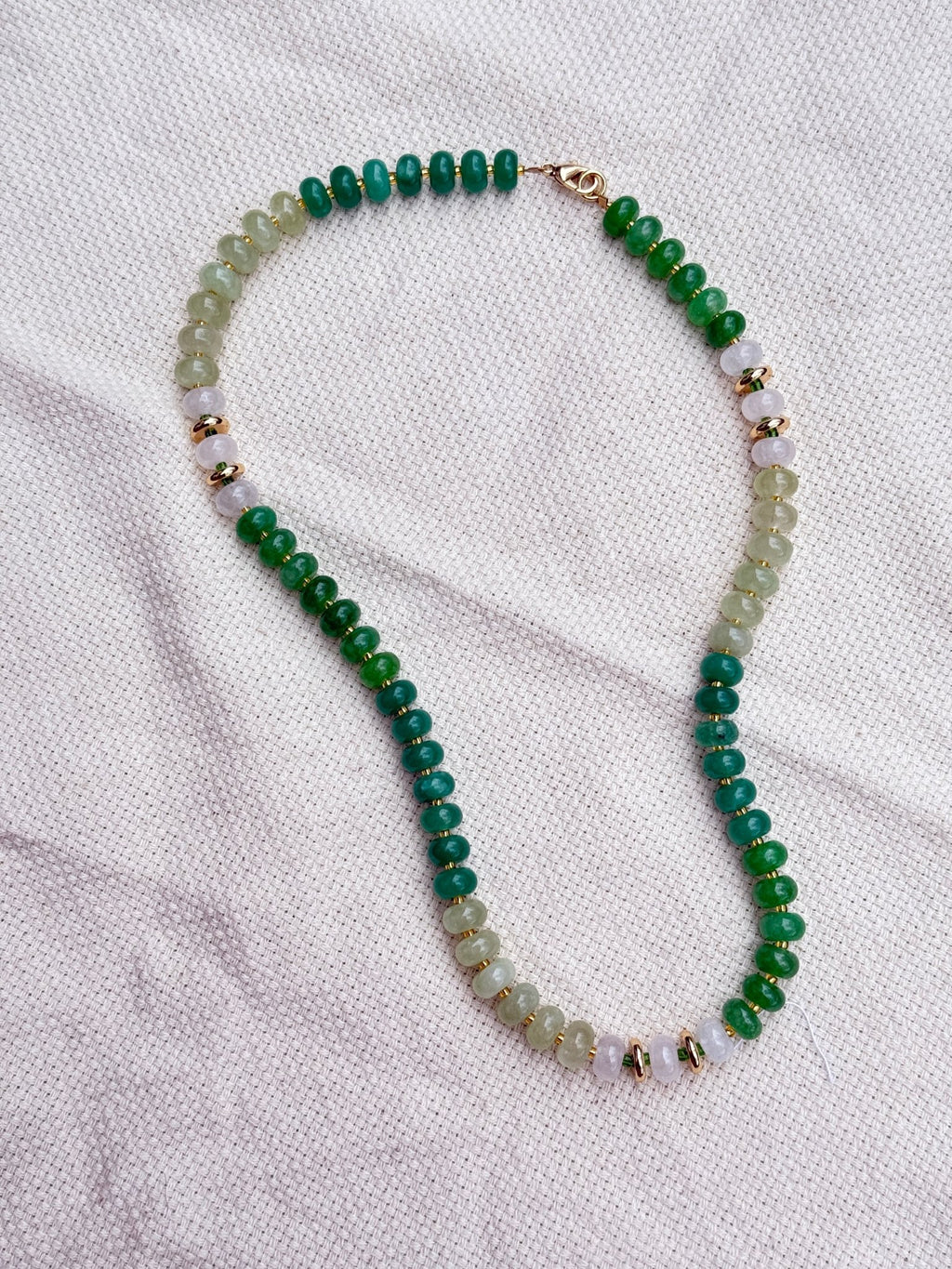 Lucky Gradient Beaded Necklace La Vie Bien Lucky Gradient Beaded Necklace