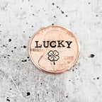 Lucky Penny Four Leaf Clover Keychain Key Chains La Vie Bien Lucky Penny Four Leaf Clover Keychain