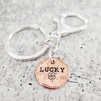 Lucky Penny Four Leaf Clover Keychain Key Chains La Vie Bien Lucky Penny Four Leaf Clover Keychain