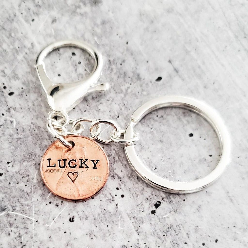 Lucky Penny Keychain La Vie Bien Lucky Penny Keychain