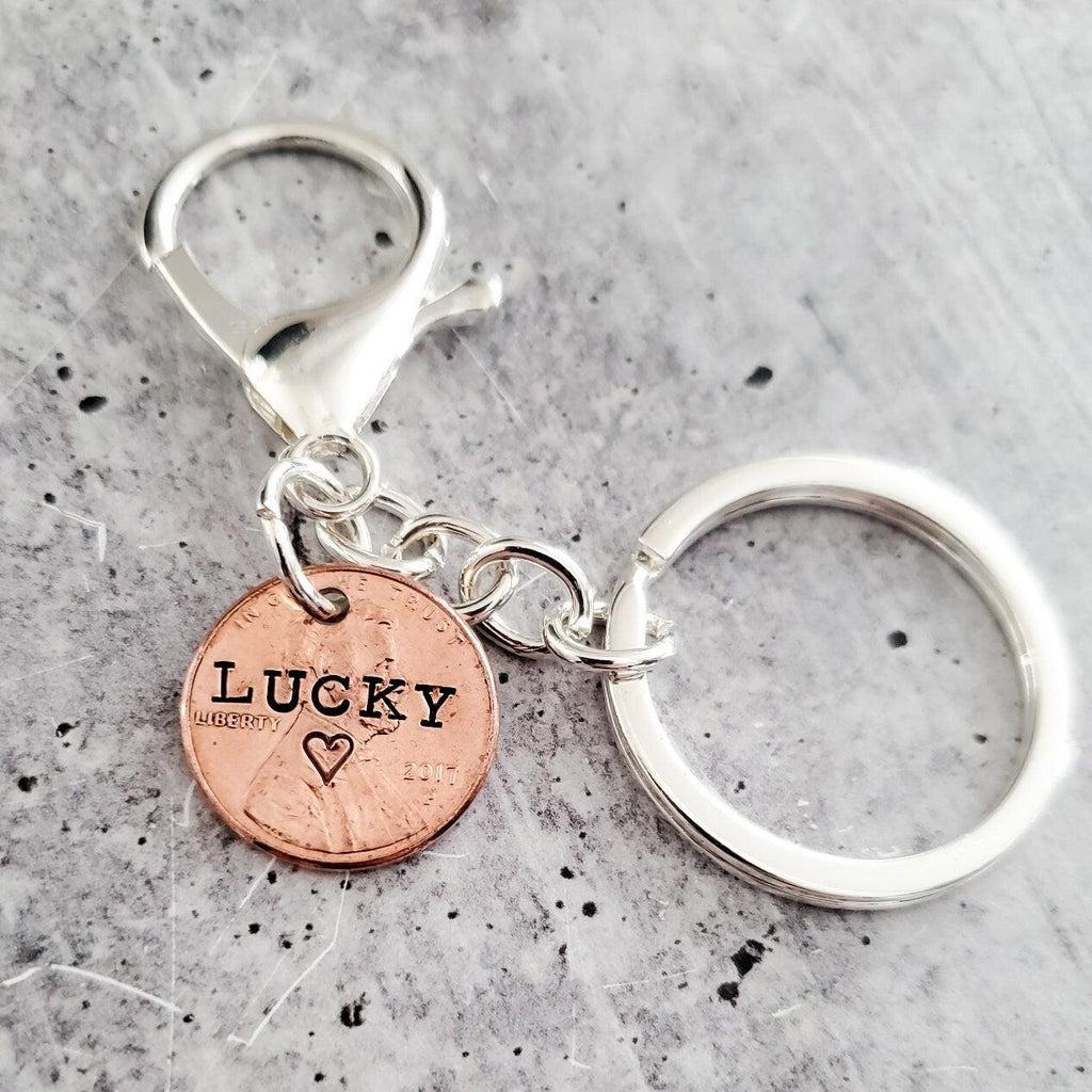 Lucky Penny Keychain La Vie Bien Lucky Penny Keychain