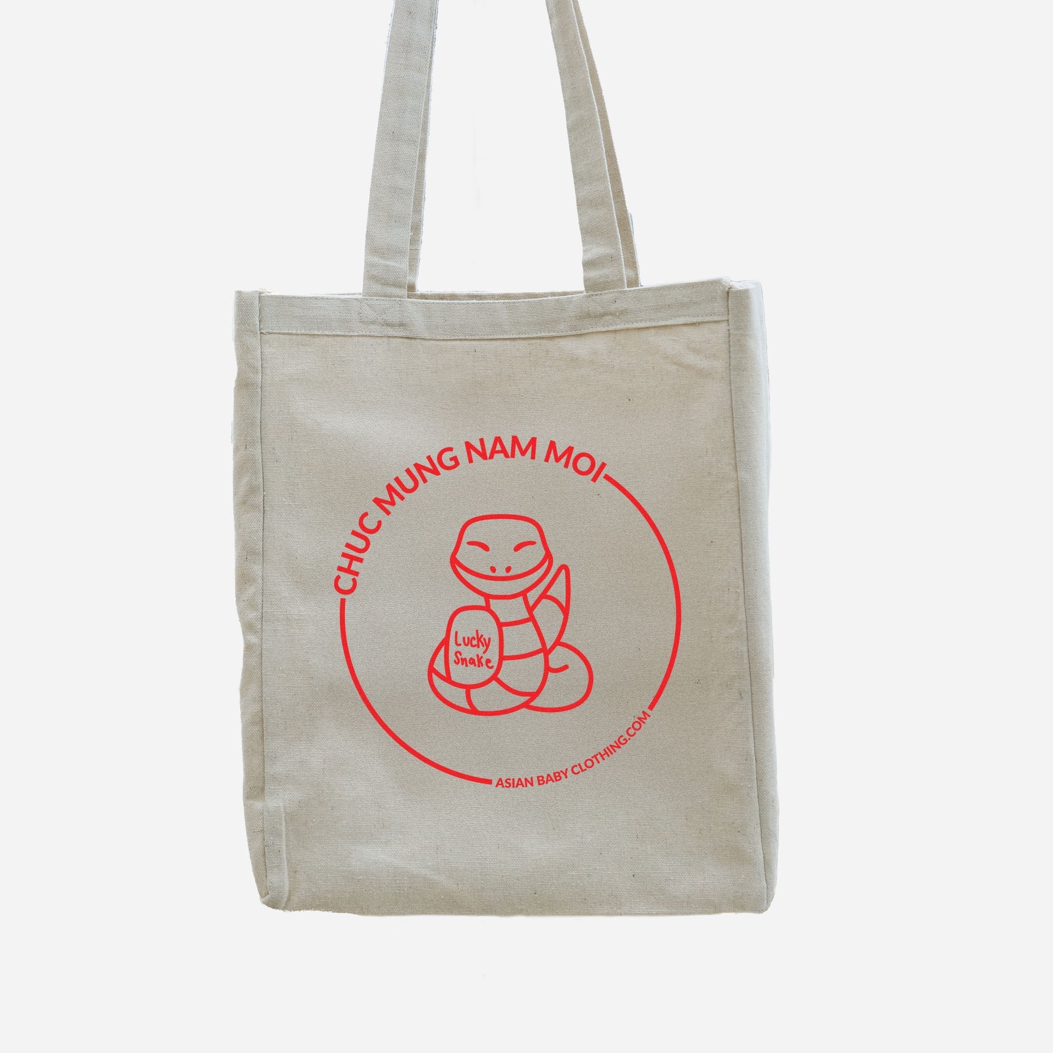Lucky Snake Tote Bag [CUSTOMIZABLE] bags La Vie Bien Lucky Snake Tote Bag [CUSTOMIZABLE]