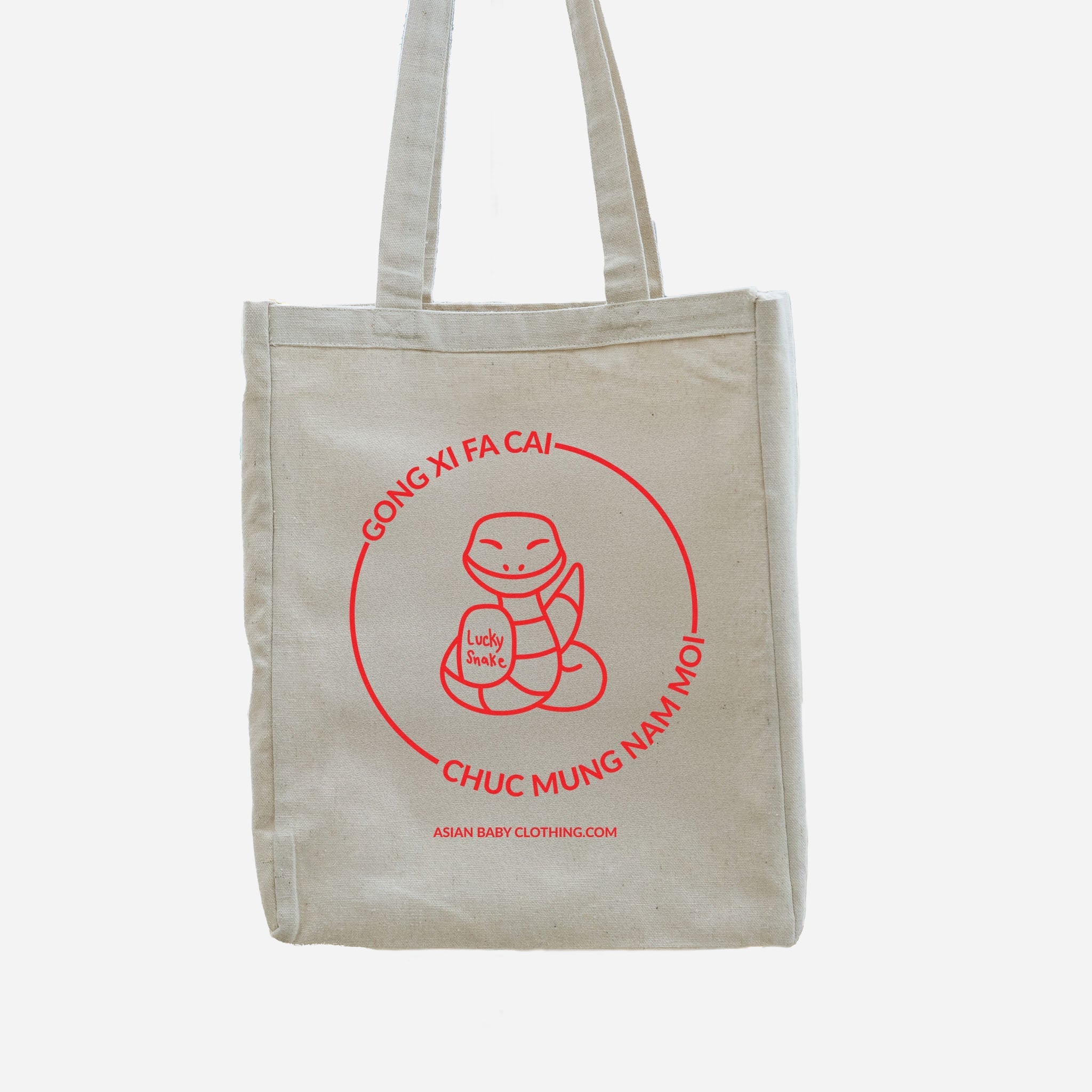 Lucky Snake Tote Bag [CUSTOMIZABLE] bags La Vie Bien Lucky Snake Tote Bag [CUSTOMIZABLE]