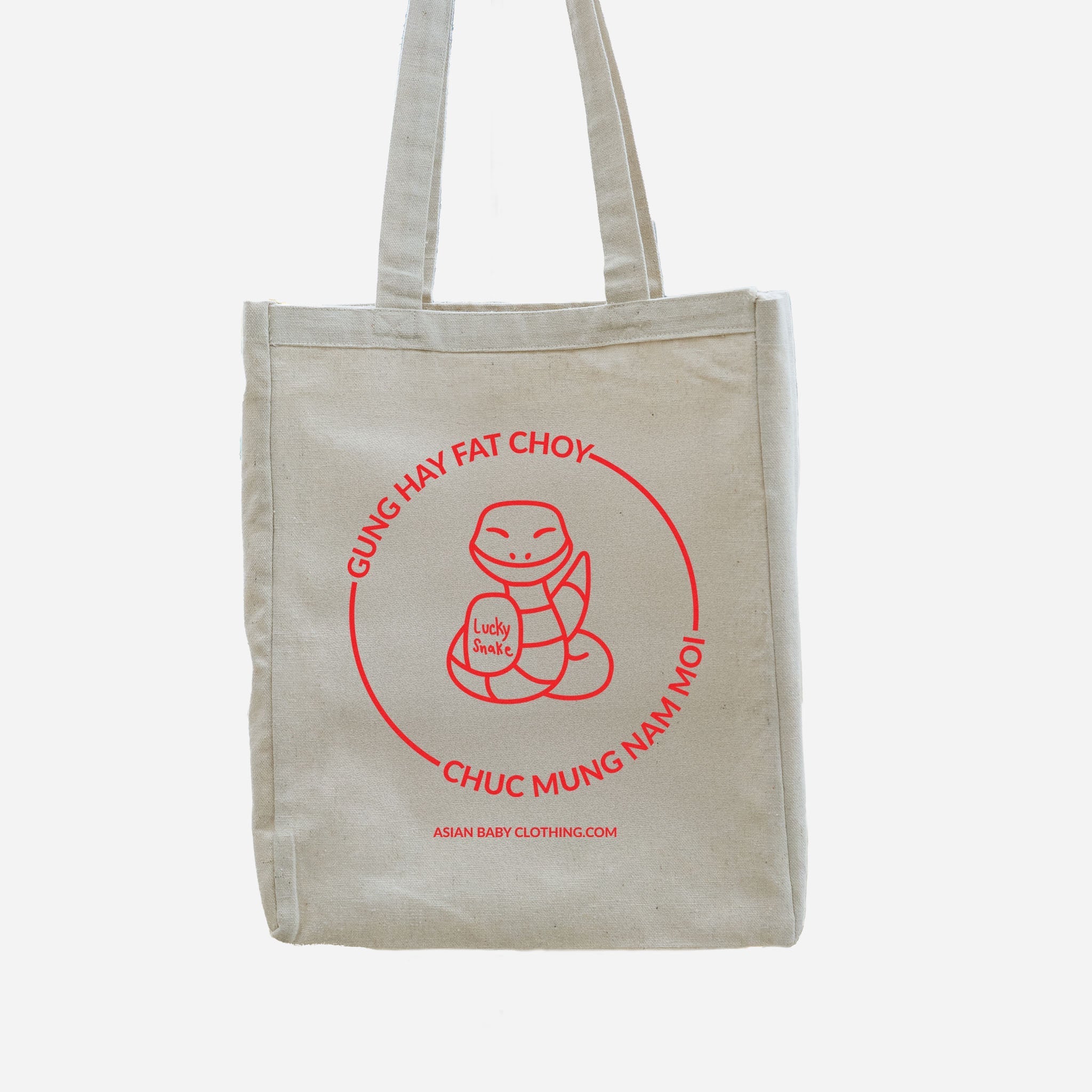 Lucky Snake Tote Bag [CUSTOMIZABLE] bags La Vie Bien Lucky Snake Tote Bag [CUSTOMIZABLE]