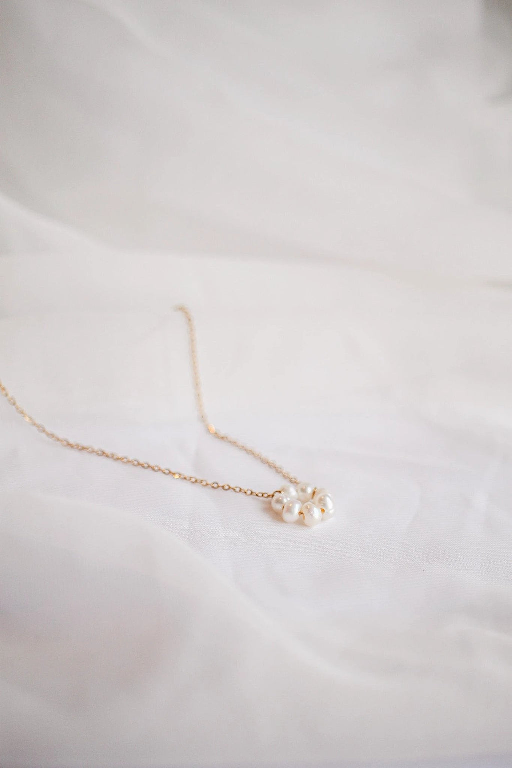 Lucy Necklace in Freshwater Pearl by Rose & Clay