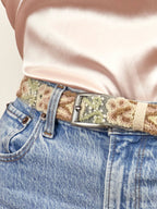 Luisa Emboidered Skinny Belt by Ash & Rose