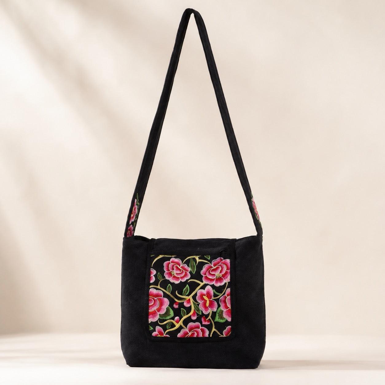 Tahj Embroidered Crossbody Bag - Thailand