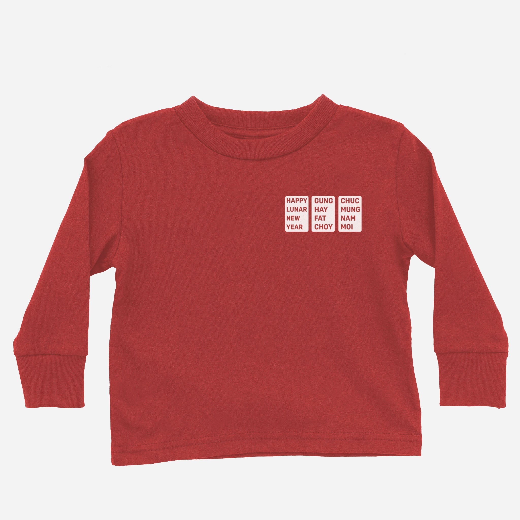 Lunar New Year Greeting Long Sleeves (Toddler) long sleeves La Vie Bien Lunar New Year Greeting Long Sleeves (Toddler)