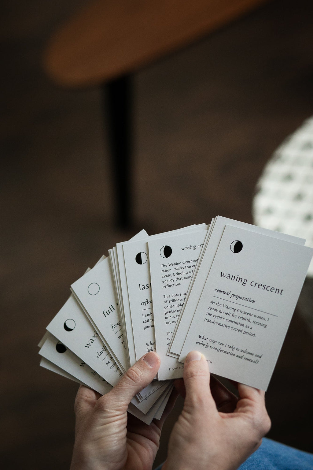 Lunar Reflections - Moon Phase Deck Affirmation Deck La Vie Bien Lunar Reflections - Moon Phase Deck