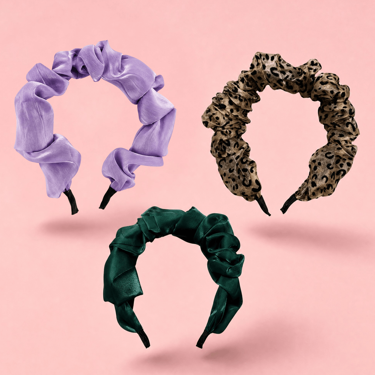 Luxe Crinkle Chiffon Headbands - 3 Color Options La Vie Bien Luxe Crinkle Chiffon Headbands - 3 Color Options