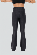 Luxe Edge Leather - Look Crossover Flare Leggings Clothing La Vie Bien Luxe Edge Leather - Look Crossover Flare Leggings