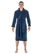 Luxurious Noble Mount Men's Coral Fleece Plush Robe with Shawl Collar - Soft, Warm, and Cozy Full-Length Bathrobe with Pockets and Tie Belt bathrobes La Vie Bien Luxurious Noble Mount Men's Coral Fleece Plush Robe with Shawl Collar - Soft, Warm, and Cozy Full-Length Bathrobe with Pockets and Tie Belt
