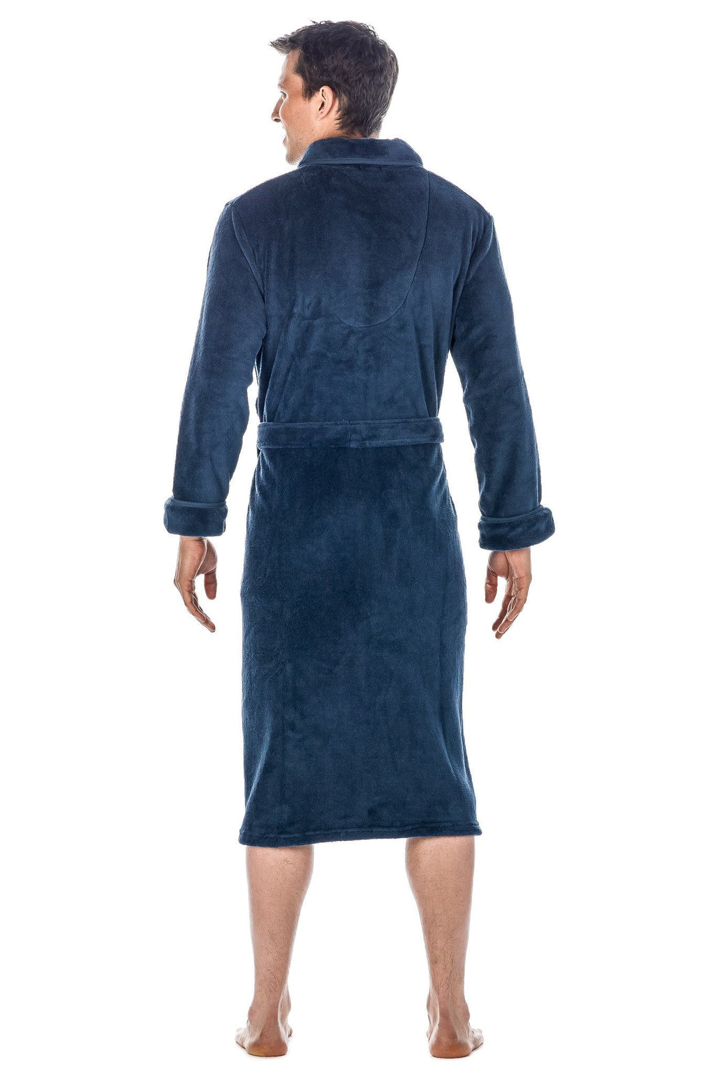 Luxurious Noble Mount Men's Coral Fleece Plush Robe with Shawl Collar - Soft, Warm, and Cozy Full-Length Bathrobe with Pockets and Tie Belt bathrobes La Vie Bien Luxurious Noble Mount Men's Coral Fleece Plush Robe with Shawl Collar - Soft, Warm, and Cozy Full-Length Bathrobe with Pockets and Tie Belt