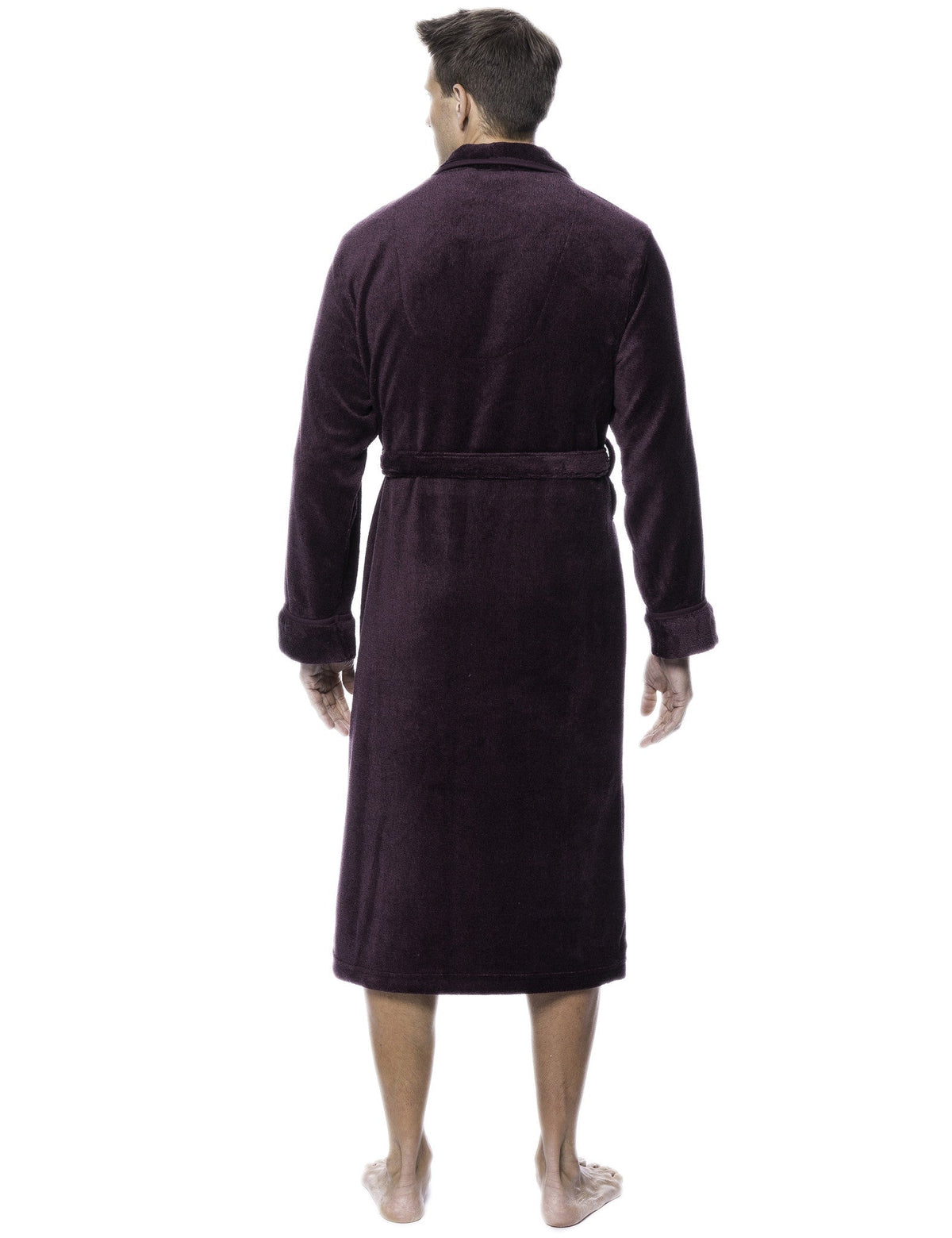 Luxurious Noble Mount Men's Coral Fleece Plush Robe with Shawl Collar - Soft, Warm, and Cozy Full-Length Bathrobe with Pockets and Tie Belt bathrobes La Vie Bien Luxurious Noble Mount Men's Coral Fleece Plush Robe with Shawl Collar - Soft, Warm, and Cozy Full-Length Bathrobe with Pockets and Tie Belt