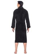 Luxurious Noble Mount Men's Coral Fleece Plush Robe with Shawl Collar - Soft, Warm, and Cozy Full-Length Bathrobe with Pockets and Tie Belt bathrobes La Vie Bien Luxurious Noble Mount Men's Coral Fleece Plush Robe with Shawl Collar - Soft, Warm, and Cozy Full-Length Bathrobe with Pockets and Tie Belt