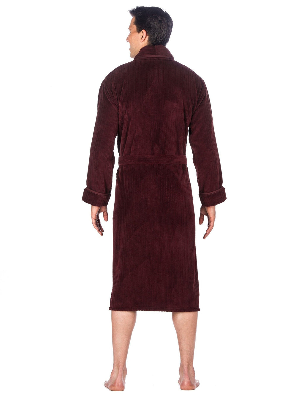 Luxurious Noble Mount Men's Coral Fleece Plush Robe with Shawl Collar - Soft, Warm, and Cozy Full-Length Bathrobe with Pockets and Tie Belt bathrobes La Vie Bien Luxurious Noble Mount Men's Coral Fleece Plush Robe with Shawl Collar - Soft, Warm, and Cozy Full-Length Bathrobe with Pockets and Tie Belt