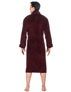 Luxurious Noble Mount Men's Coral Fleece Plush Robe with Shawl Collar - Soft, Warm, and Cozy Full-Length Bathrobe with Pockets and Tie Belt bathrobes La Vie Bien Luxurious Noble Mount Men's Coral Fleece Plush Robe with Shawl Collar - Soft, Warm, and Cozy Full-Length Bathrobe with Pockets and Tie Belt