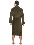 Luxurious Noble Mount Men's Coral Fleece Plush Robe with Shawl Collar - Soft, Warm, and Cozy Full-Length Bathrobe with Pockets and Tie Belt bathrobes La Vie Bien Luxurious Noble Mount Men's Coral Fleece Plush Robe with Shawl Collar - Soft, Warm, and Cozy Full-Length Bathrobe with Pockets and Tie Belt