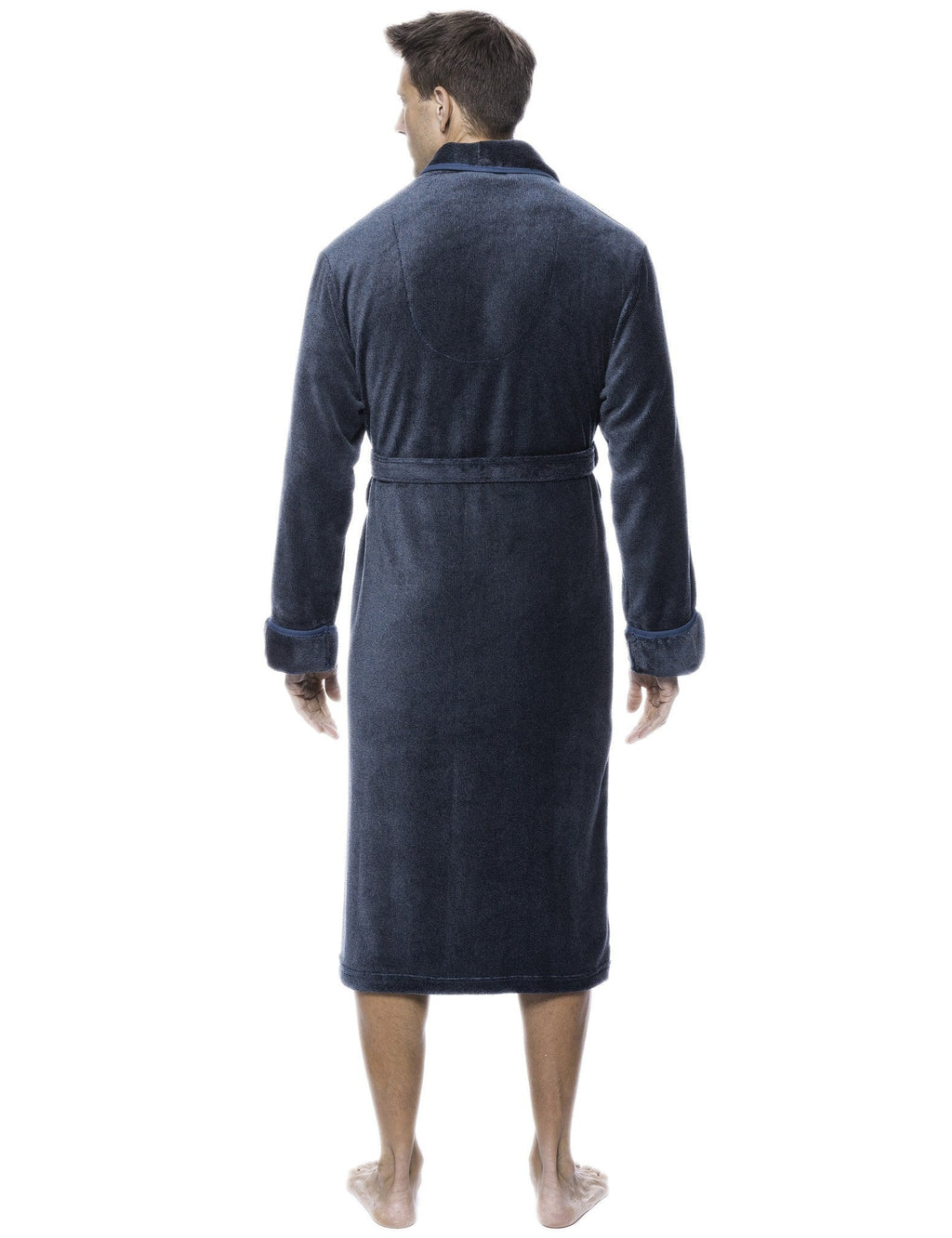 Luxurious Noble Mount Men's Coral Fleece Plush Robe with Shawl Collar - Soft, Warm, and Cozy Full-Length Bathrobe with Pockets and Tie Belt bathrobes La Vie Bien Luxurious Noble Mount Men's Coral Fleece Plush Robe with Shawl Collar - Soft, Warm, and Cozy Full-Length Bathrobe with Pockets and Tie Belt