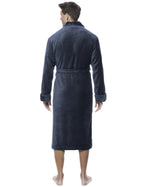 Luxurious Noble Mount Men's Coral Fleece Plush Robe with Shawl Collar - Soft, Warm, and Cozy Full-Length Bathrobe with Pockets and Tie Belt bathrobes La Vie Bien Luxurious Noble Mount Men's Coral Fleece Plush Robe with Shawl Collar - Soft, Warm, and Cozy Full-Length Bathrobe with Pockets and Tie Belt