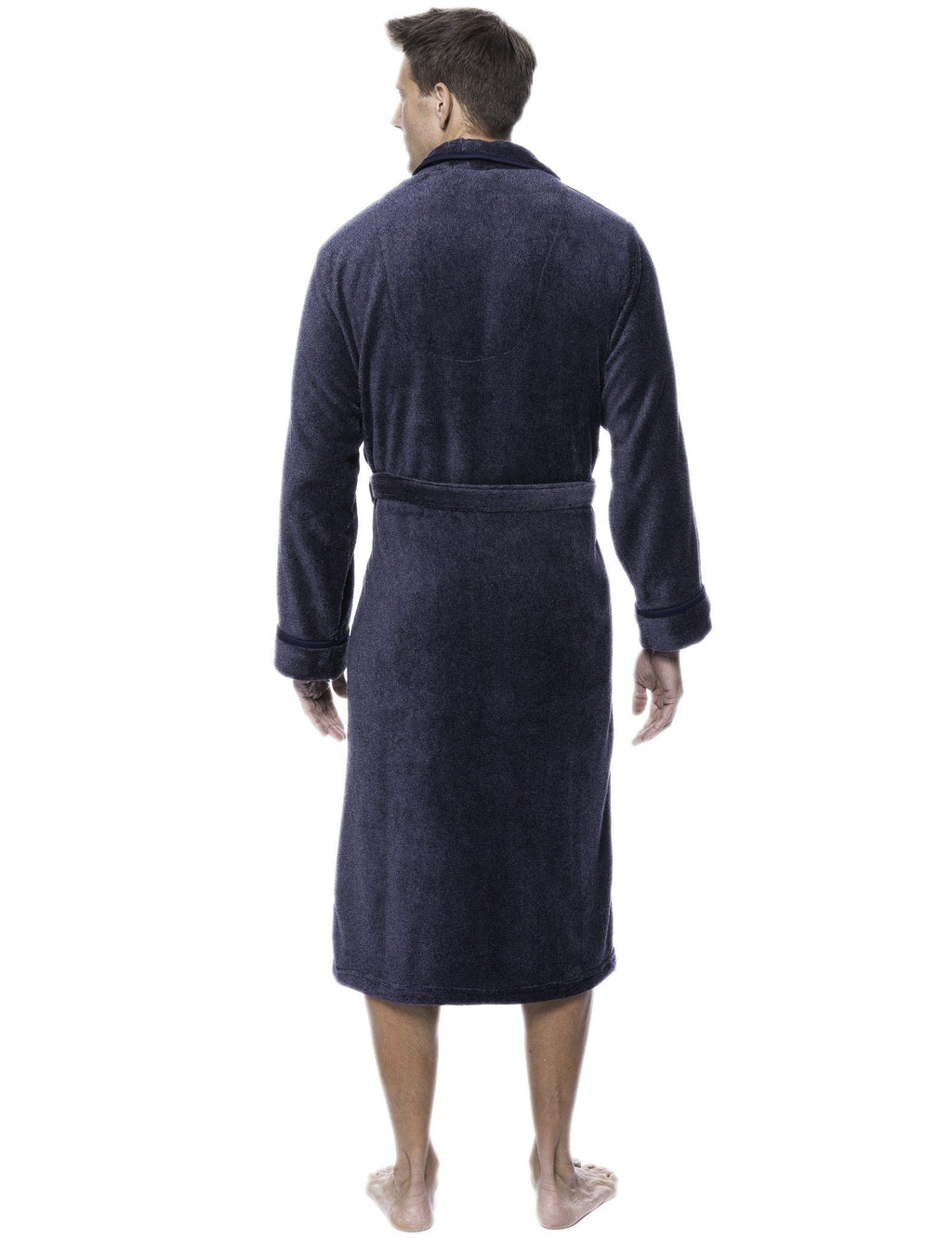 Luxurious Noble Mount Men's Coral Fleece Plush Robe with Shawl Collar - Soft, Warm, and Cozy Full-Length Bathrobe with Pockets and Tie Belt bathrobes La Vie Bien Luxurious Noble Mount Men's Coral Fleece Plush Robe with Shawl Collar - Soft, Warm, and Cozy Full-Length Bathrobe with Pockets and Tie Belt