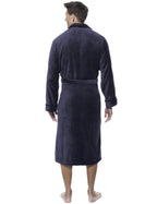 Luxurious Noble Mount Men's Coral Fleece Plush Robe with Shawl Collar - Soft, Warm, and Cozy Full-Length Bathrobe with Pockets and Tie Belt bathrobes La Vie Bien Luxurious Noble Mount Men's Coral Fleece Plush Robe with Shawl Collar - Soft, Warm, and Cozy Full-Length Bathrobe with Pockets and Tie Belt