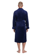 Luxurious Noble Mount Men's Coral Fleece Plush Robe with Shawl Collar - Soft, Warm, and Cozy Full-Length Bathrobe with Pockets and Tie Belt bathrobes La Vie Bien Luxurious Noble Mount Men's Coral Fleece Plush Robe with Shawl Collar - Soft, Warm, and Cozy Full-Length Bathrobe with Pockets and Tie Belt