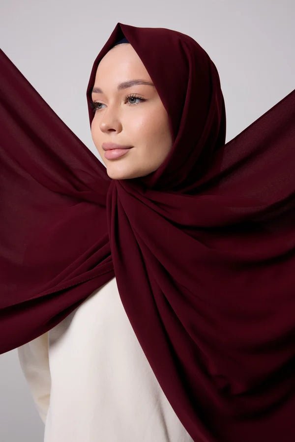 Luxury Chiffon Hijab - Madina Hijab La Vie Bien Luxury Chiffon Hijab - Madina Hijab
