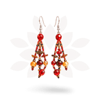 Luzy Seed Bead Dangly Earrings - Guatemala Jewelry La Vie Bien Luzy Seed Bead Dangly Earrings - Guatemala