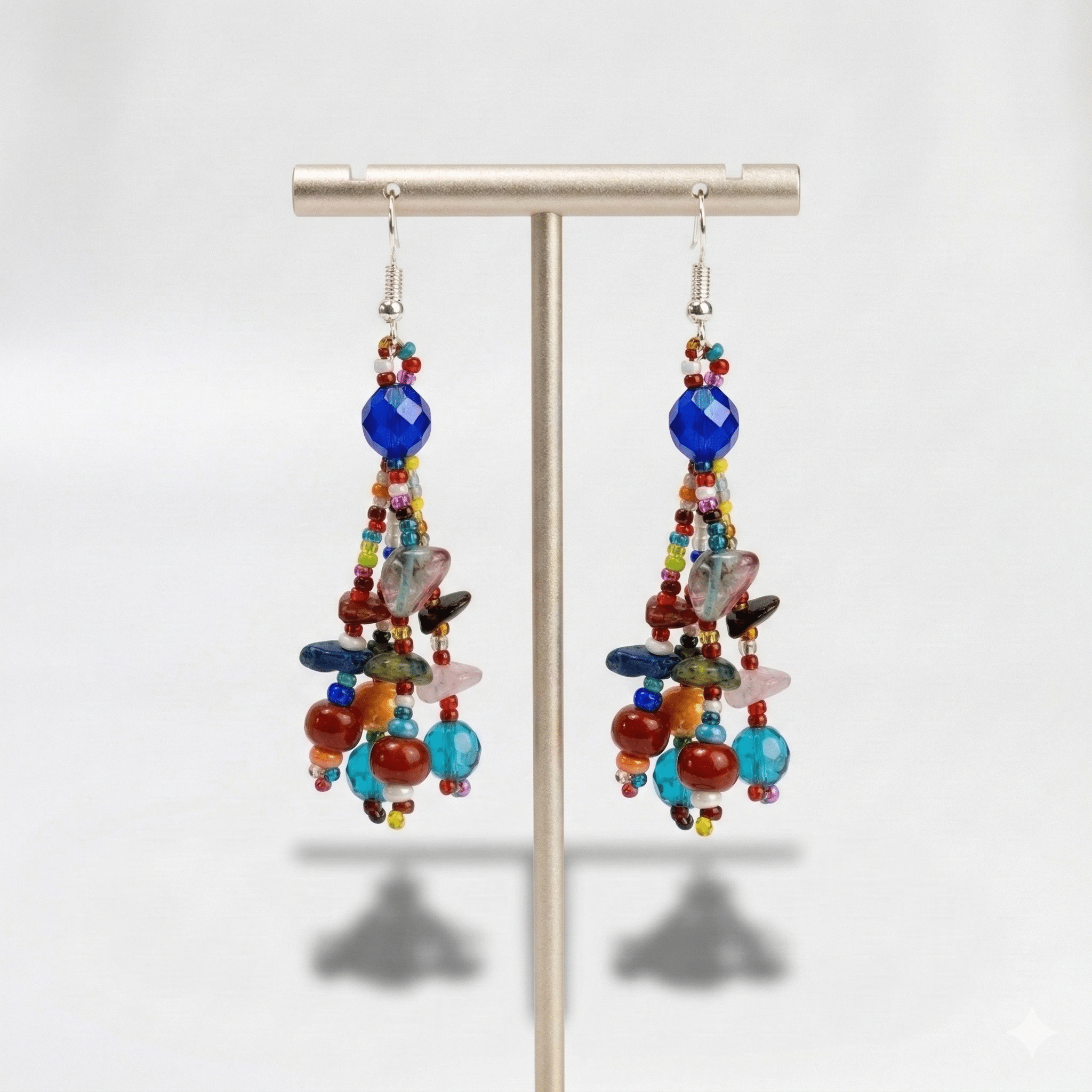 Luzy Seed Bead Dangly Earrings - Guatemala Jewelry La Vie Bien Luzy Seed Bead Dangly Earrings - Guatemala