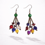 Luzy Seed Bead Dangly Earrings - Guatemala Jewelry La Vie Bien Luzy Seed Bead Dangly Earrings - Guatemala