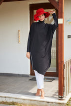 Lycra Black Burkini Modest Swimwear M2318 Covered Burkini Swimwear La Vie Bien Lycra Black Burkini Modest Swimwear M2318