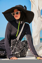 Lycra Black Burkini Modest Swimwear M2331 Covered Burkini Swimwear La Vie Bien Lycra Black Burkini Modest Swimwear M2331