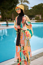 Lycra Black Burkini Modest Swimwear M2473 Covered Burkini Swimwear La Vie Bien Lycra Black Burkini Modest Swimwear M2473