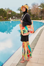 Lycra Black Burkini Modest Swimwear M2473 Covered Burkini Swimwear La Vie Bien Lycra Black Burkini Modest Swimwear M2473