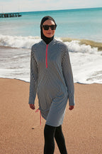 Lycra Black Burkini Modest Swimwear M2488 Covered Burkini Swimwear La Vie Bien Lycra Black Burkini Modest Swimwear M2488
