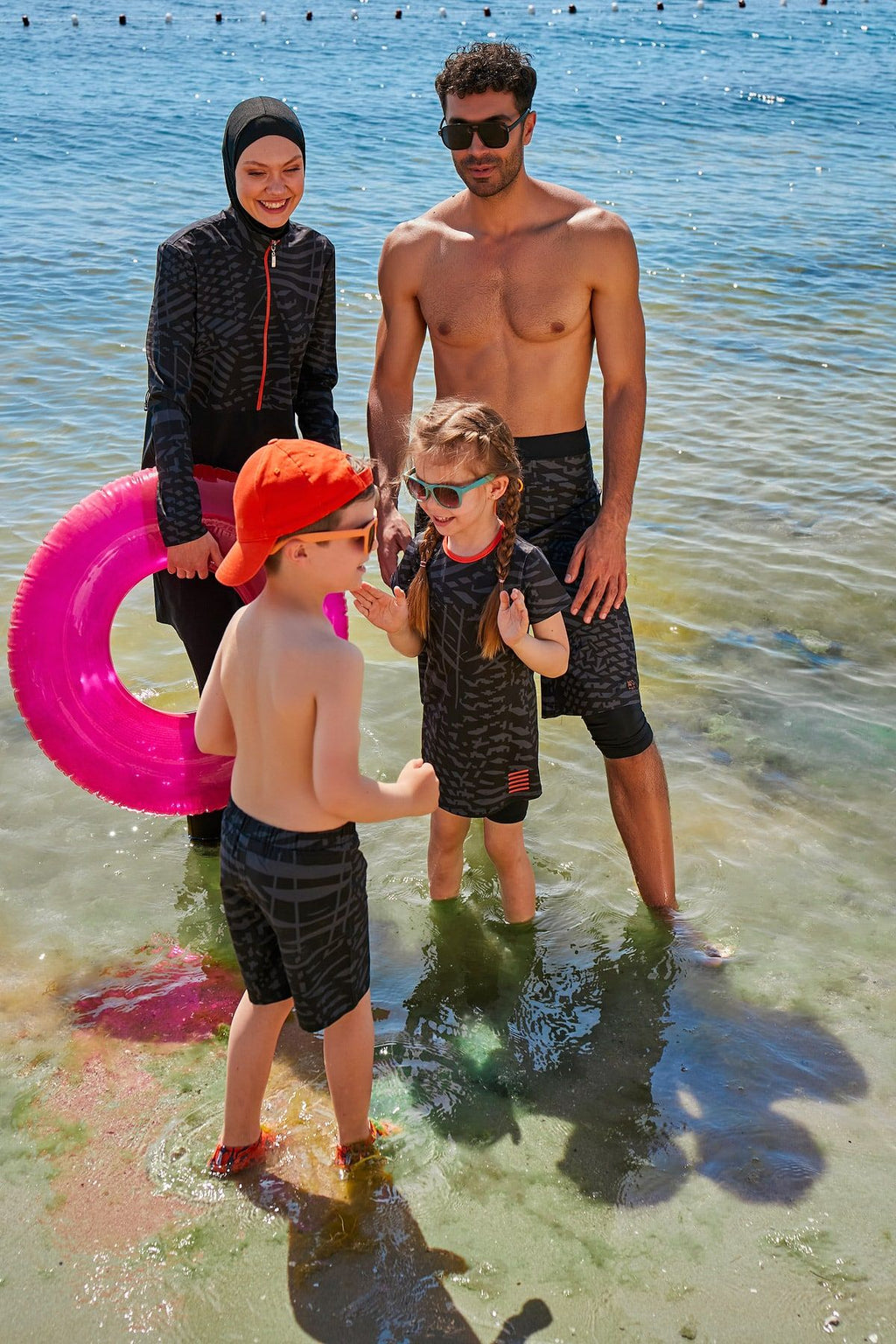 Lycra Black Kids Swimsuit K2335 Kız Çocuk Mayo La Vie Bien Lycra Black Kids Swimsuit K2335