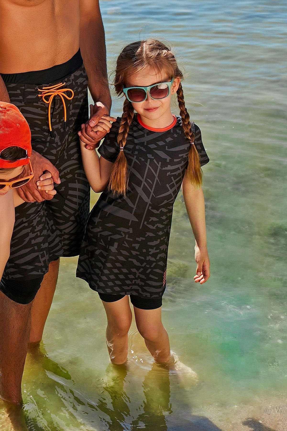 Lycra Black Kids Swimsuit K2335 Kız Çocuk Mayo La Vie Bien Lycra Black Kids Swimsuit K2335