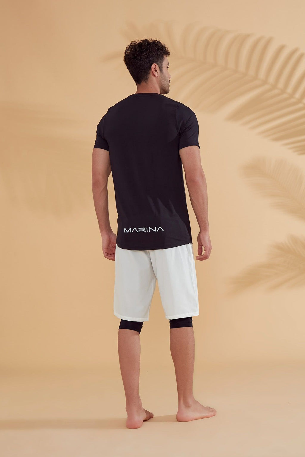 Lycra Black Men's Swim Shirts T2342 Erkek Tişört La Vie Bien Lycra Black Men's Swim Shirts T2342