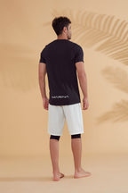 Lycra Black Men's Swim Shirts T2342 Erkek Tişört La Vie Bien Lycra Black Men's Swim Shirts T2342
