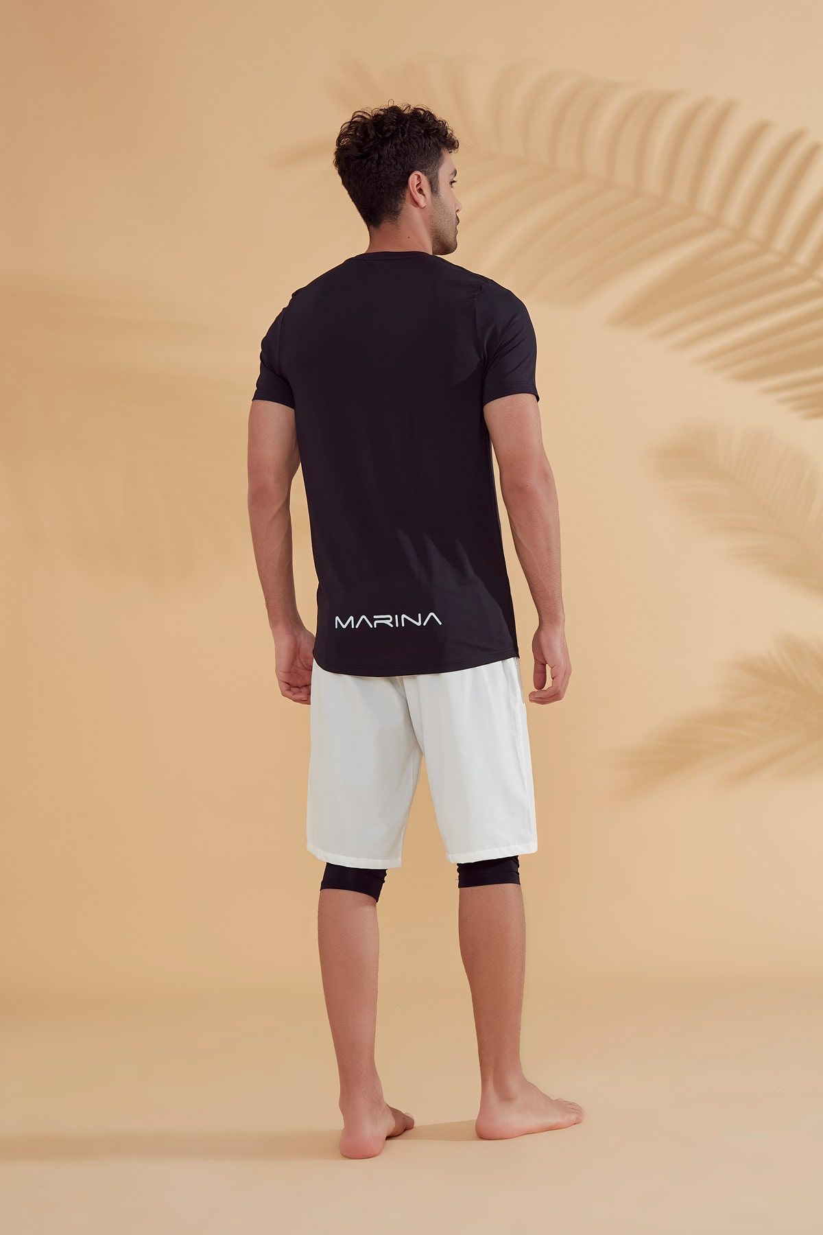Lycra Black Men's Swim Shirts T2342 Erkek Tişört La Vie Bien Lycra Black Men's Swim Shirts T2342