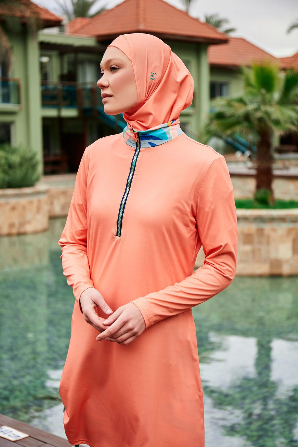 Lycra Burkini Modest Swimwear M2470 Covered Burkini Swimwear La Vie Bien Lycra Burkini Modest Swimwear M2470