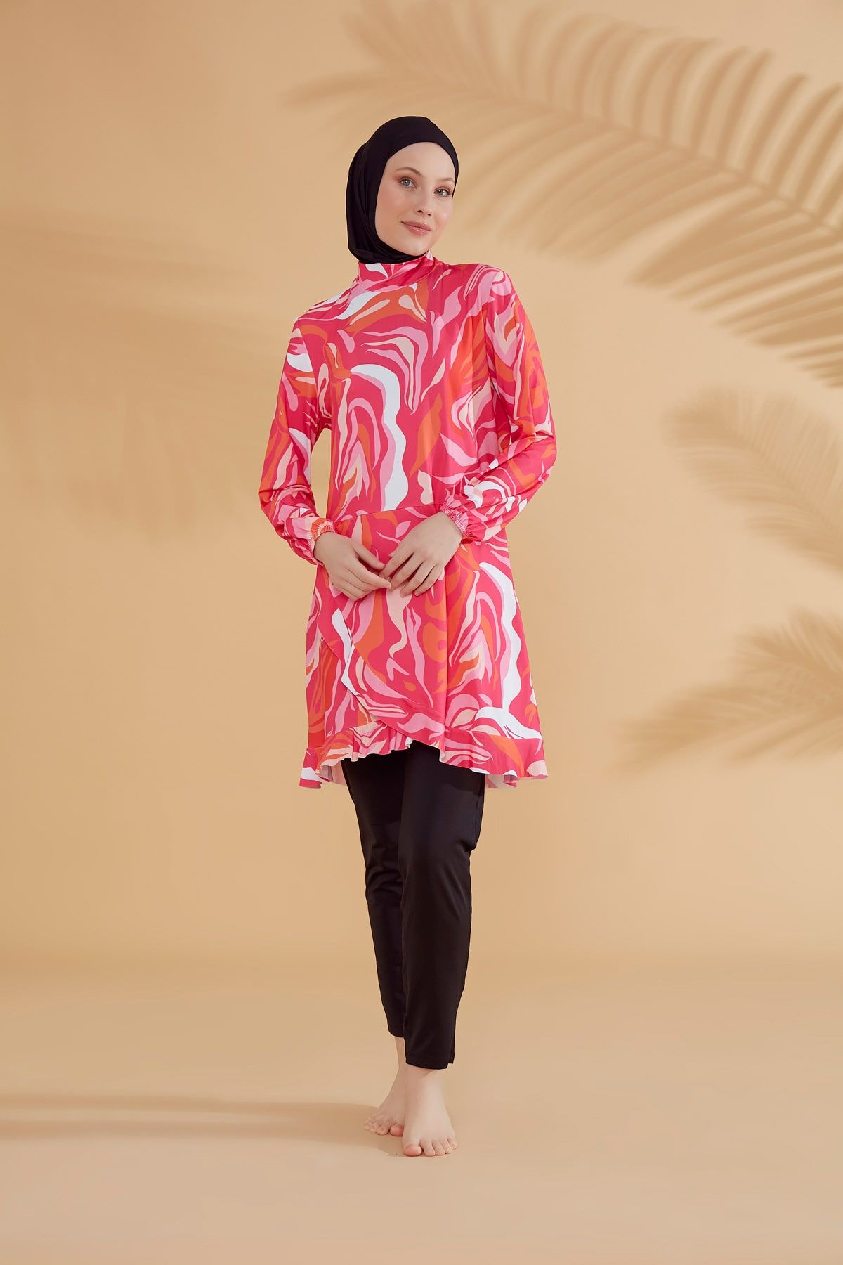 Lycra Fushya Burkini Modest Swimwear M2322 Covered Burkini Swimwear La Vie Bien Lycra Fushya Burkini Modest Swimwear M2322