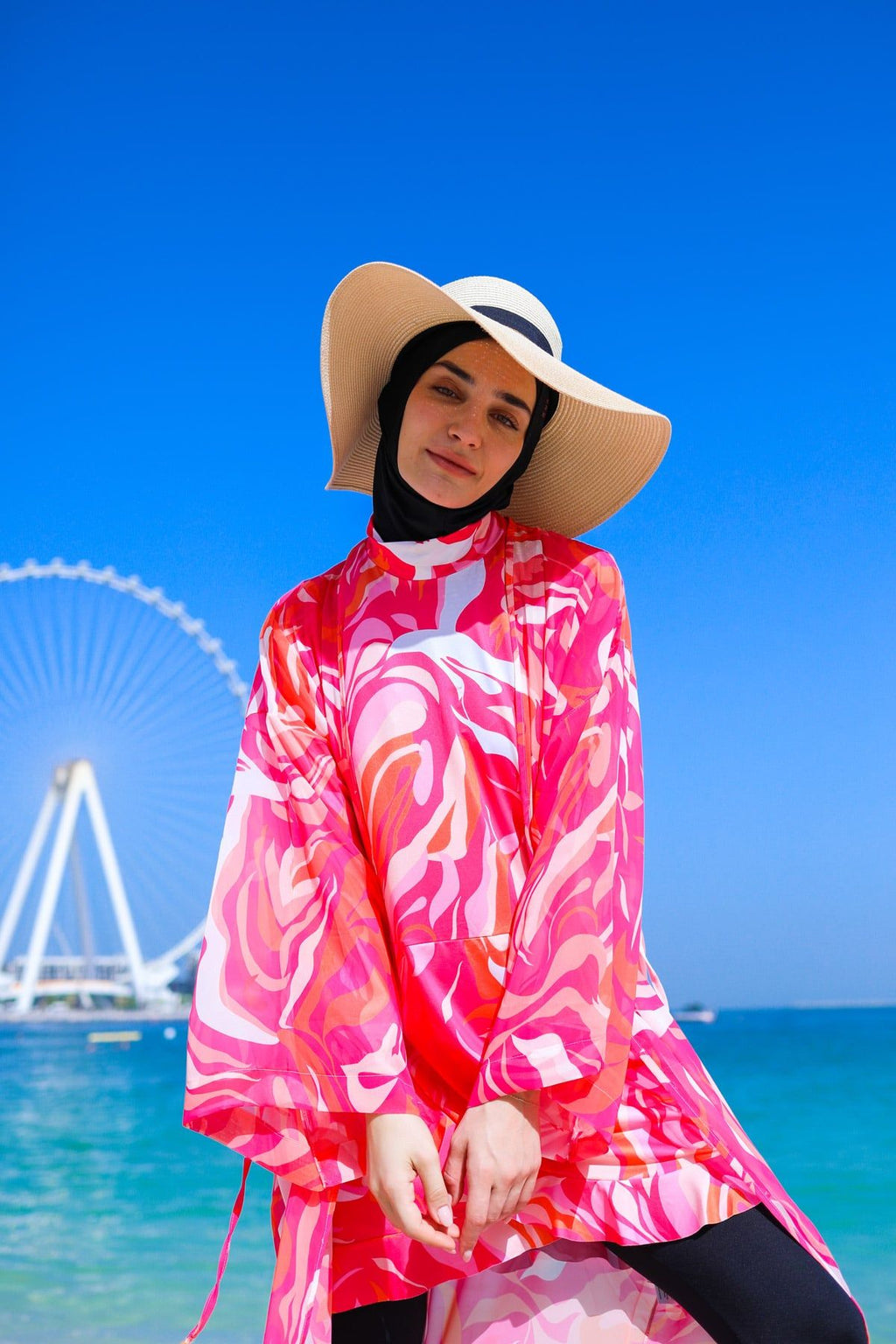 Lycra Fushya Burkini Modest Swimwear M2322 Covered Burkini Swimwear La Vie Bien Lycra Fushya Burkini Modest Swimwear M2322