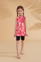 Lycra Fushya Kids Swimsuit K2322 Kız Çocuk Mayo La Vie Bien Lycra Fushya Kids Swimsuit K2322
