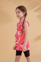 Lycra Fushya Kids Swimsuit K2322 Kız Çocuk Mayo La Vie Bien Lycra Fushya Kids Swimsuit K2322