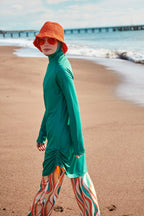 Lycra Green Burkini Modest Swimwear M2493 Covered Burkini Swimwear La Vie Bien Lycra Green Burkini Modest Swimwear M2493
