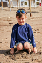 Lycra Navy Boys Swim Shirts T2451 Erkek Çocuk Mayo La Vie Bien Lycra Navy Boys Swim Shirts T2451